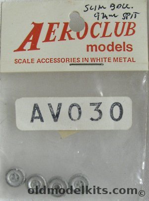 Aeroclub 1/72 (4) Spitfire 9 Slot Dunlop Balloon Wheels and Tires, AV030 plastic model kit